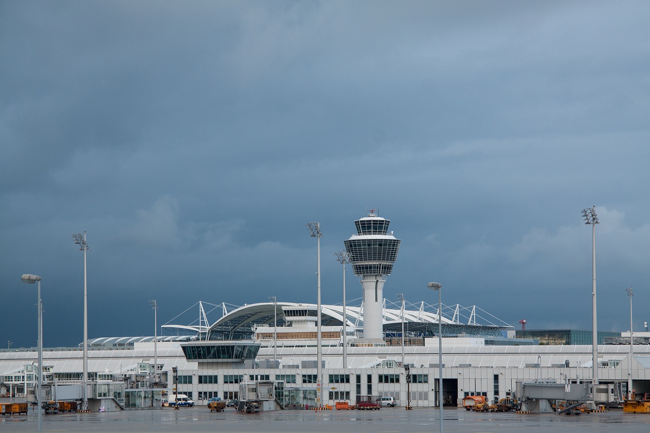 Oro Uostas, Tarptautinis, Munich, Architektūra, Pastatas, Transportas, Oro Linijų Bendrovės, Kontrolės Bokštas, Bokštas, Oro Stebėjimas