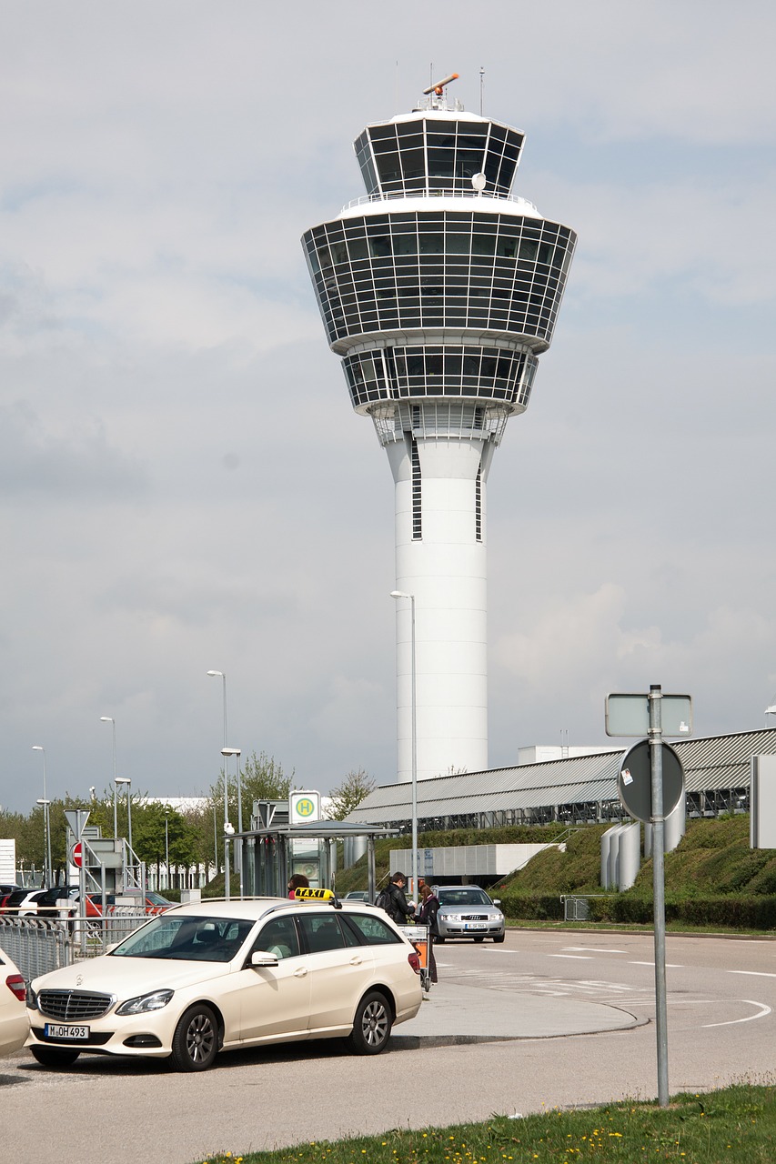 Oro Uostas, Tarptautinis, Munich, Architektūra, Pastatas, Transportas, Kontrolės Bokštas, Bokštas, Oro Stebėjimas, Atc Unit