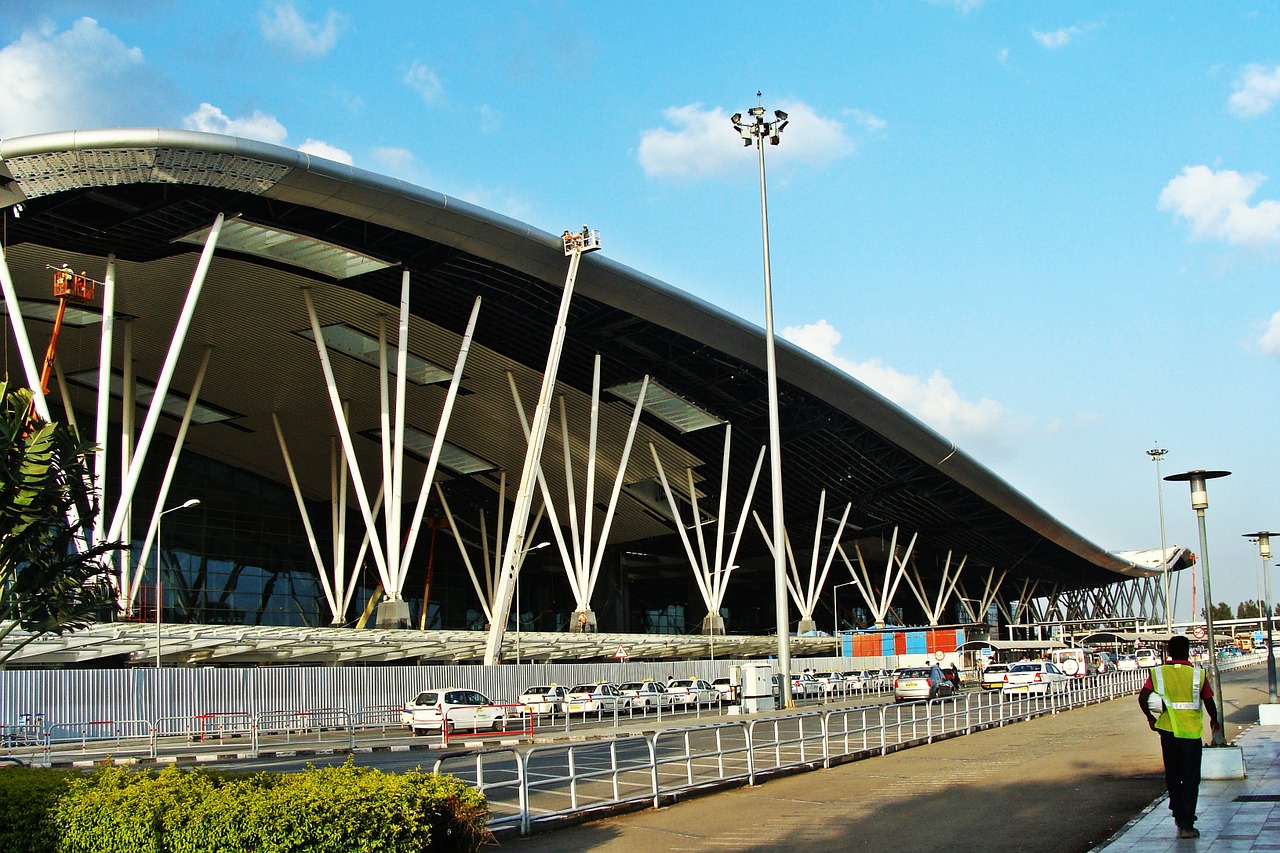 Oro Uostas, Bangalore, Indija, Kontrolė, Eismas, Oras, Aviacija, Kelionė, Skraidantis, Antena