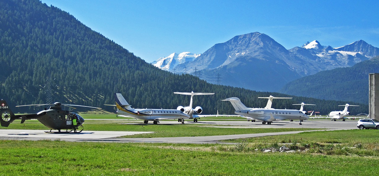 Oro Uostas, St Moritz, Samedanas, Engadin, Graubünden, Kraštovaizdis, Vaizdingas, Bernina Alps, Piz Palu, Aukštas Intalas