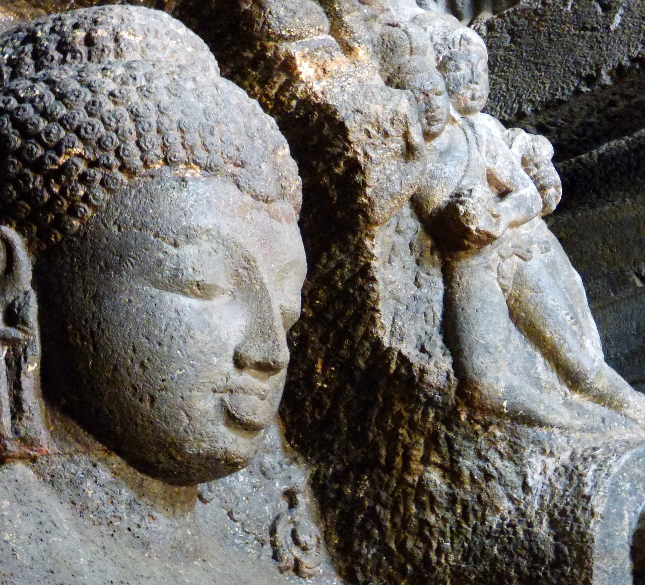 Ajanta, Ellora, Urvo Skulptūra, Uolos Raižiniai, Indijos Šventyklos, Urvas, Architektūra, Hindu, Indijos, Skulptūra