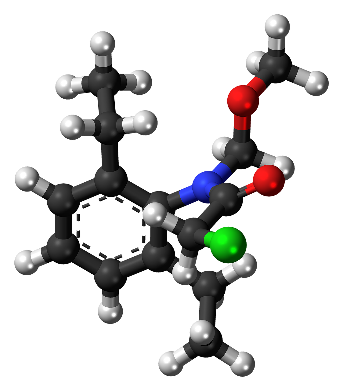 Alachloras, Herbicidas, Molekulė, Modelis, Chemija, Mokslas, Junginys, Tyrimai, Atomai, Bondings