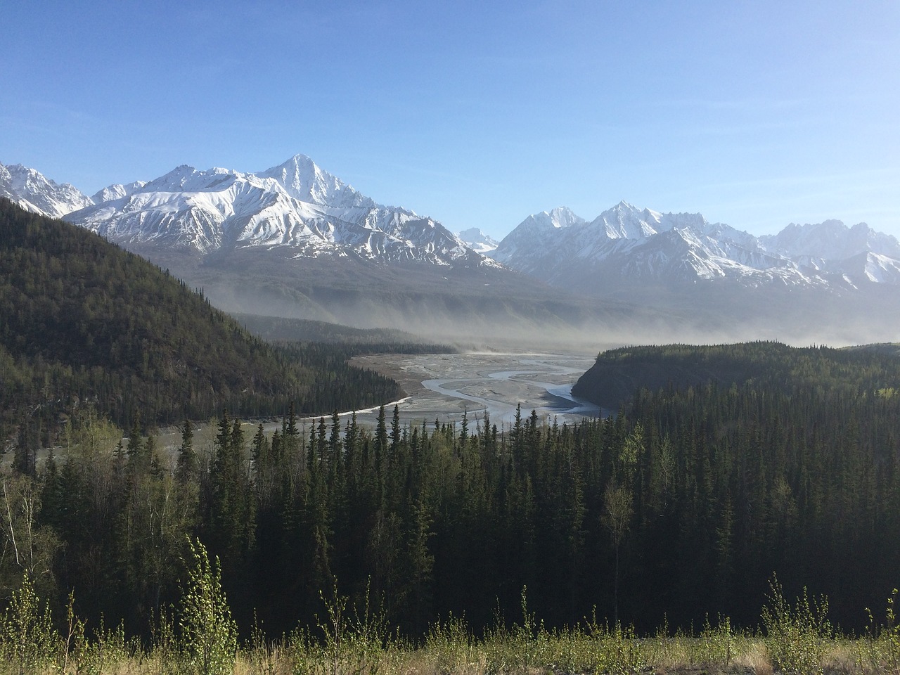 Alaska, Matanuska Upė, Kalnas, Nemokamos Nuotraukos,  Nemokama Licenzija
