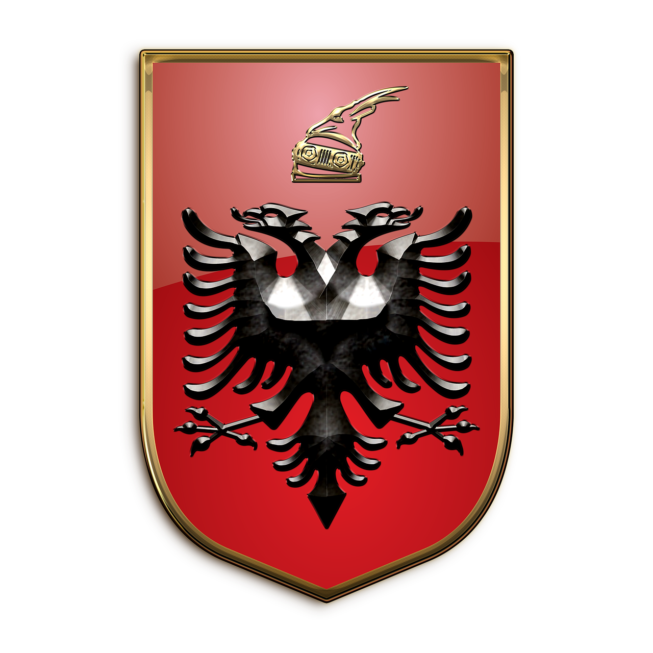 Albania, Herbas, Heraldika, Emblema, Skydas, Nemokamos Nuotraukos,  Nemokama Licenzija
