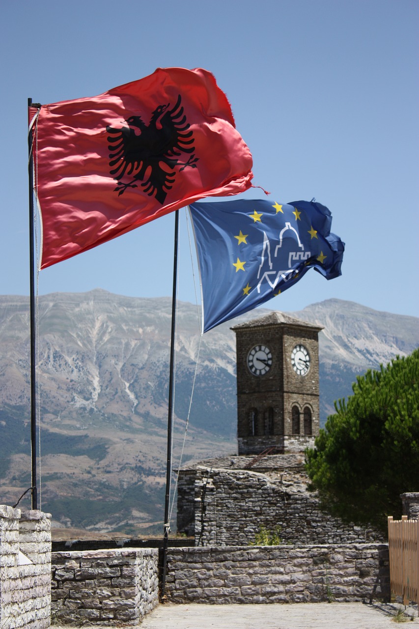 Albania, Vėliava, Kraštovaizdis, Šventė, Nemokamos Nuotraukos,  Nemokama Licenzija