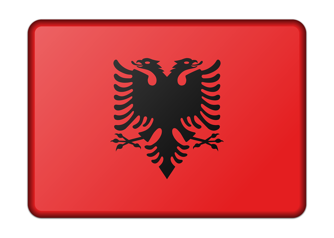 Albania, Reklama, Apdaila, Vėliava, Ženklas, Signalas, Simbolis, Nemokama Vektorinė Grafika, Nemokamos Nuotraukos,  Nemokama Licenzija