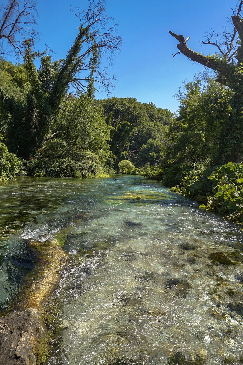 Albania, Saranda, Mėlyna Akis, Syrie I Šalta, Vanduo, Gamta, Šaltinis, Geriamas Vanduo, Srautas, Kraštovaizdis