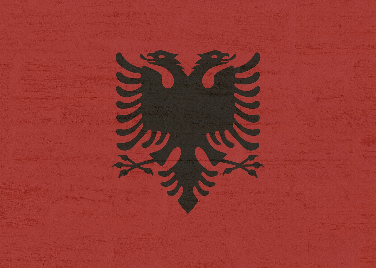 Albania, Vėliava, Nemokamos Nuotraukos,  Nemokama Licenzija