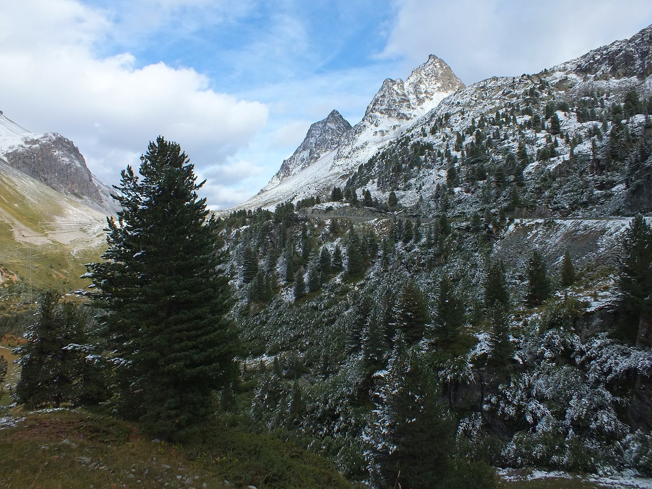 Albula Pass, Alpių, Žiema, Ruduo, Šveicarija, Sniegas, Rudens Nuotaika, Kalnai, Nemokamos Nuotraukos,  Nemokama Licenzija