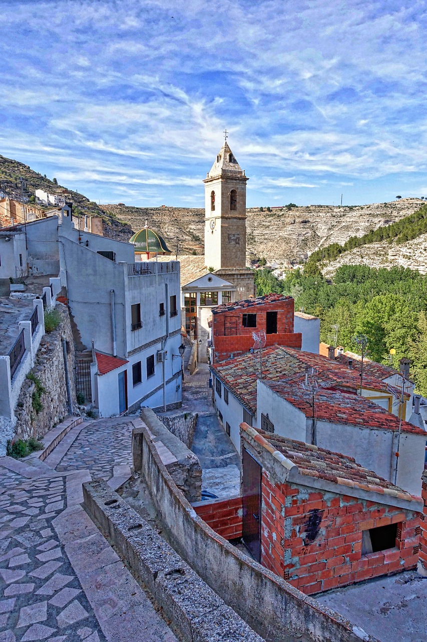 Alcala Del Jucar, Hillside, Kaimas, Slėnis, Kalnas, Nemokamos Nuotraukos,  Nemokama Licenzija