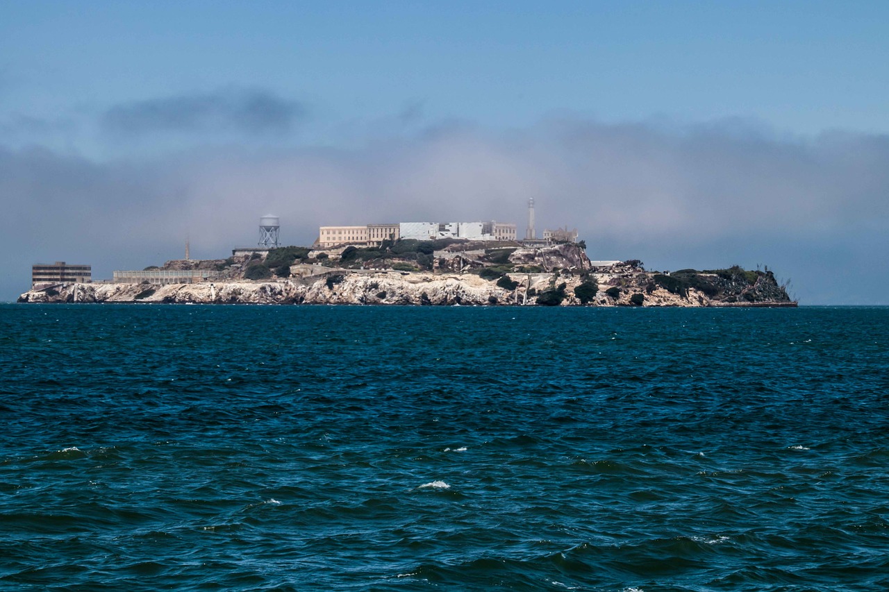 Alcatraz, Kalėjimas, Sala, San Franciskas, Kalifornija, Usa, Istoriškai, Amerikietis, Kalėjimo Sala, Jūra