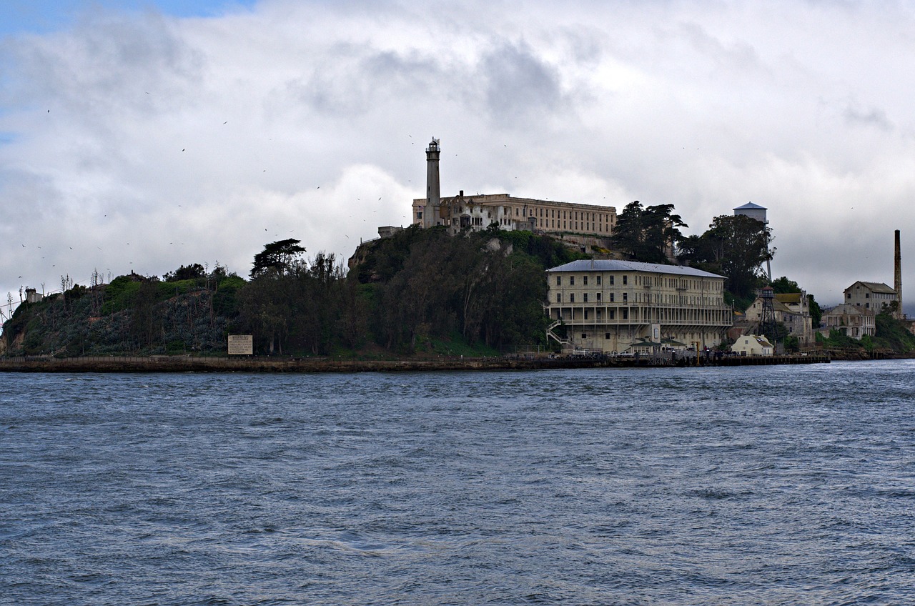 Alcatraz, Paukštis, Sala, Kalėjimas, Vandenynas, Turizmas, San, Francisco, Kalifornija, Istorinis