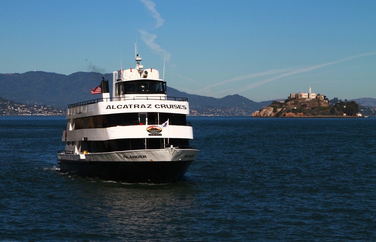 Alcatraz Kruizas, Valtis, Laivas, San Franciskas, Turizmas, Kelionė, Kruizas, Įlanka, Vanduo, Alcatraz