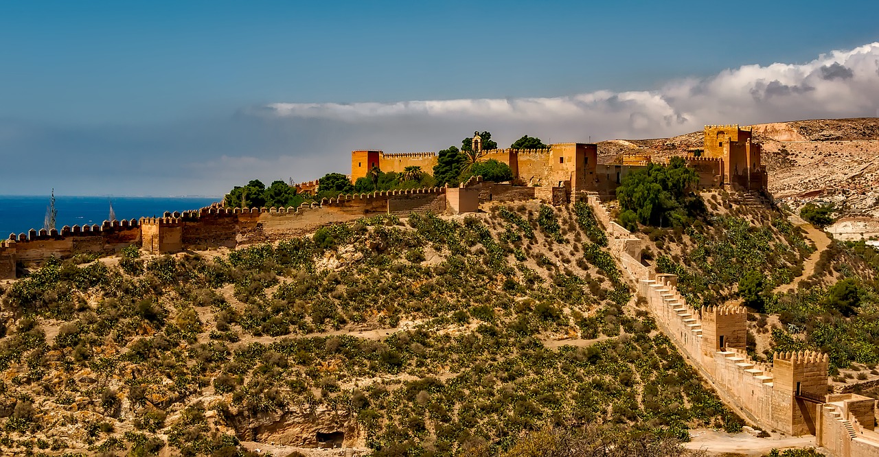 Alcazaba, Ispanija, Tvirtovė, Struktūra, Architektūra, Orientyras, Istorinis, Kalnas, Kalnas, Kraštovaizdis