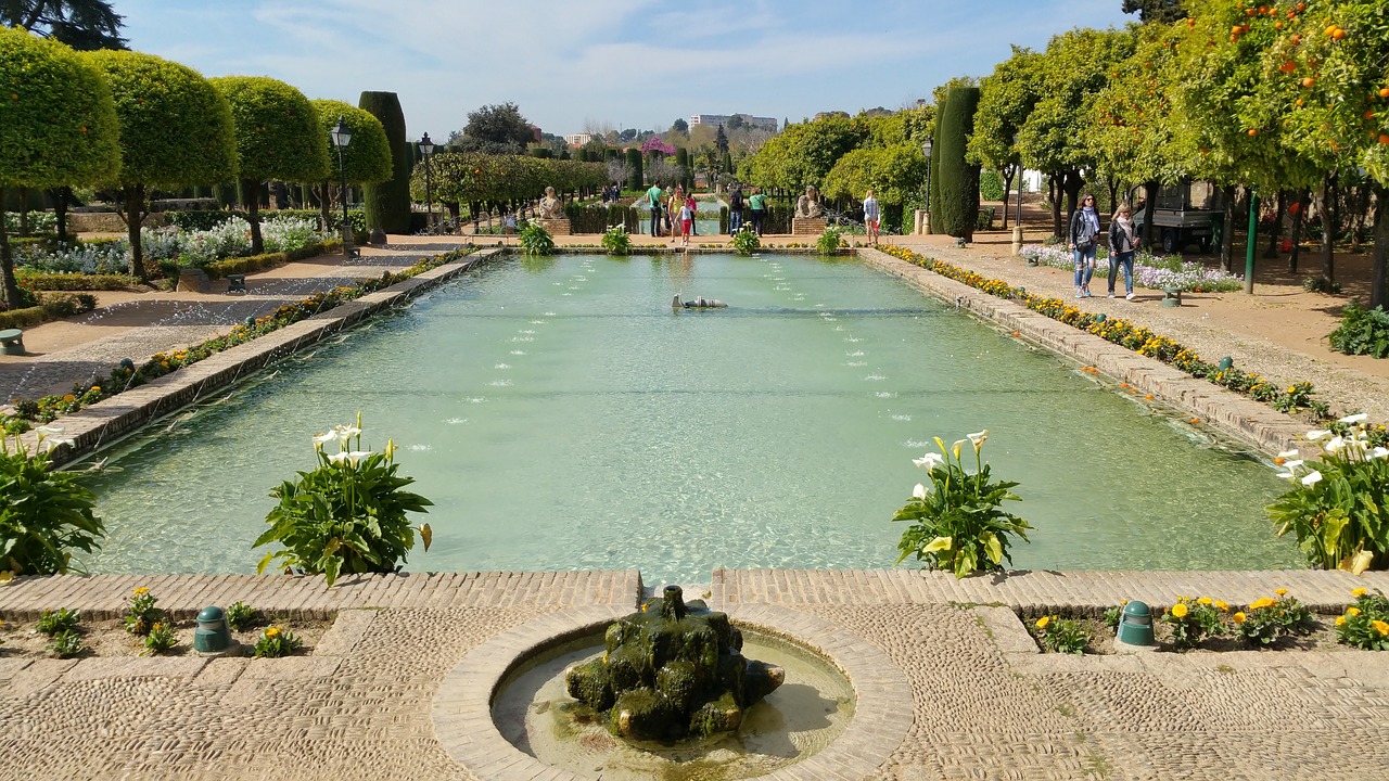 Alcázar De Los Reyes Cristianos, Krikščionių Monarchų Pilis, Cordoba Alcazar, Alcazar Cordoba, Sodai, Nemokamos Nuotraukos,  Nemokama Licenzija