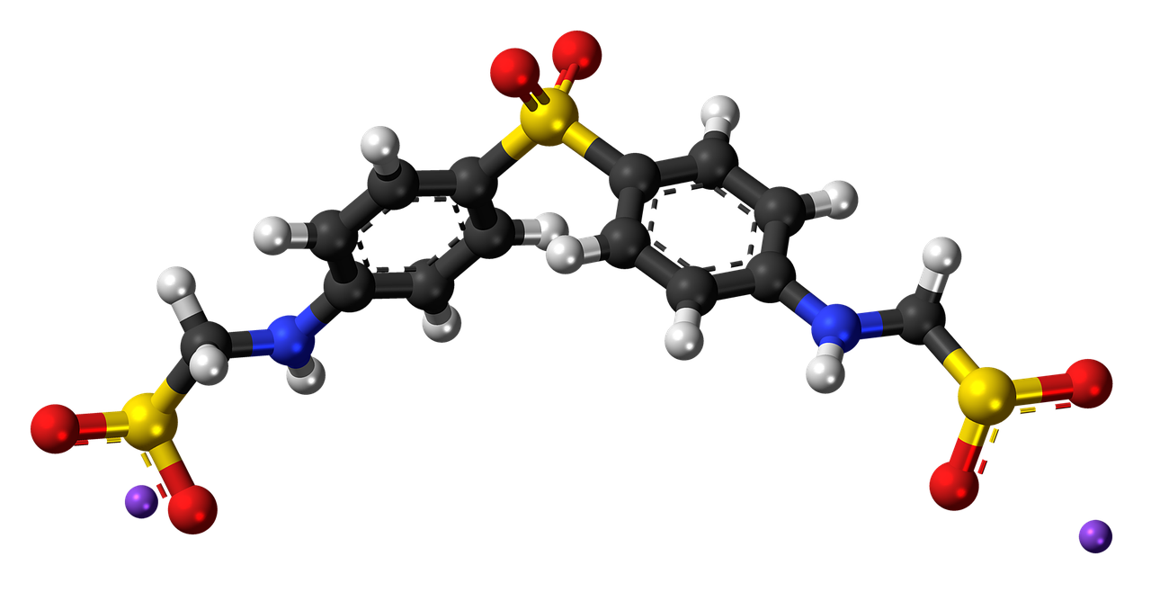 Aldesulfono Natrio Druska, Antibiotikas, Modelis, Molekulė, Chemija, Mokslas, Tyrimai, Bondings, Atomai, Nemokamos Nuotraukos