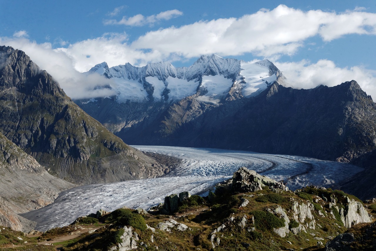 Aletsch Ledynas, Šveicarija, Valais, Ledynas, Jungfrau Regionas, Nemokamos Nuotraukos,  Nemokama Licenzija