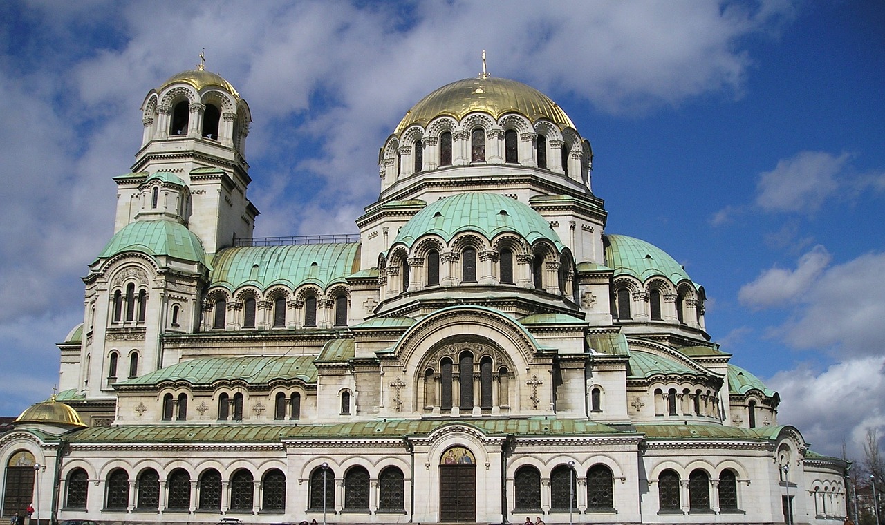 Alexander Nevski, Sofia, Bulgarija, Centras, Simbolis, Katedra, Ortodoksas, Religija, Bažnyčia, Orientyras