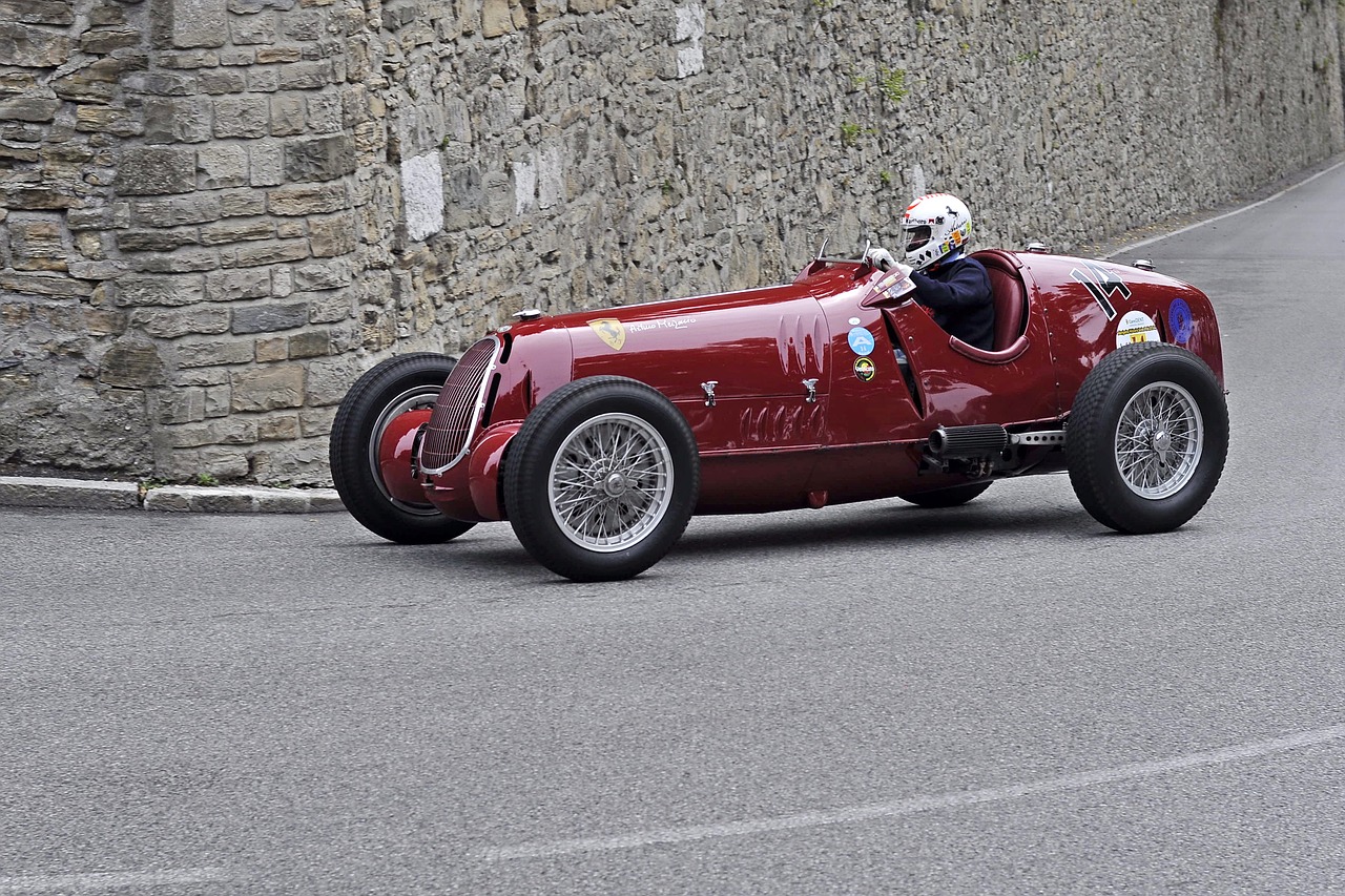 Alfa Romeo 12C, Bergamo, Klasikinis, Automobilis, Oldtimer, Istorinis, Bandymas, Grandinė, Lenktynės, Greitis