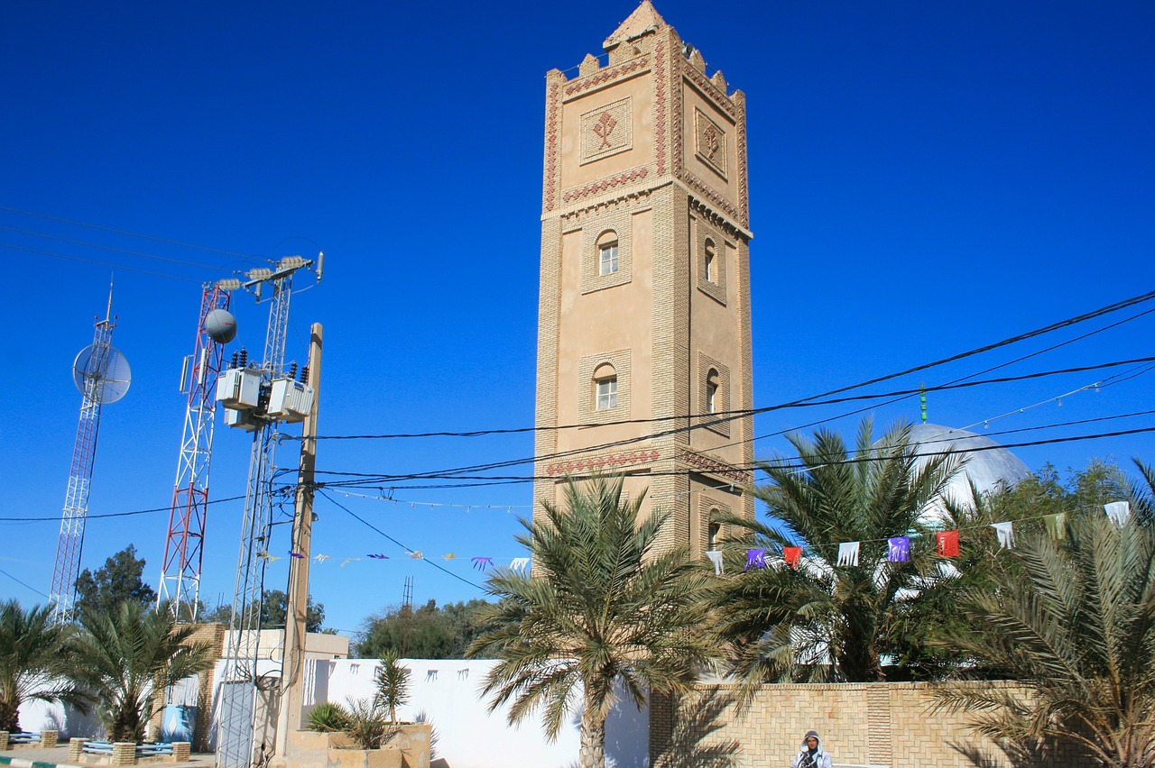 Algeria, Mečetė, Minaretas, Islamas, Antenos, Nemokamos Nuotraukos,  Nemokama Licenzija