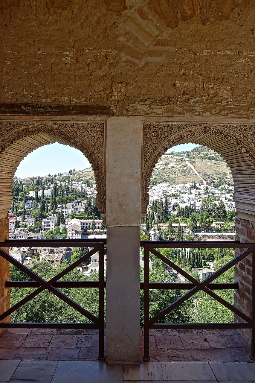Alhambra, Langai, Arkos, Maurų, Apdaila, Tinkavimo Darbai, Ispanų, Architektūra, Pastatas, Arabiškas