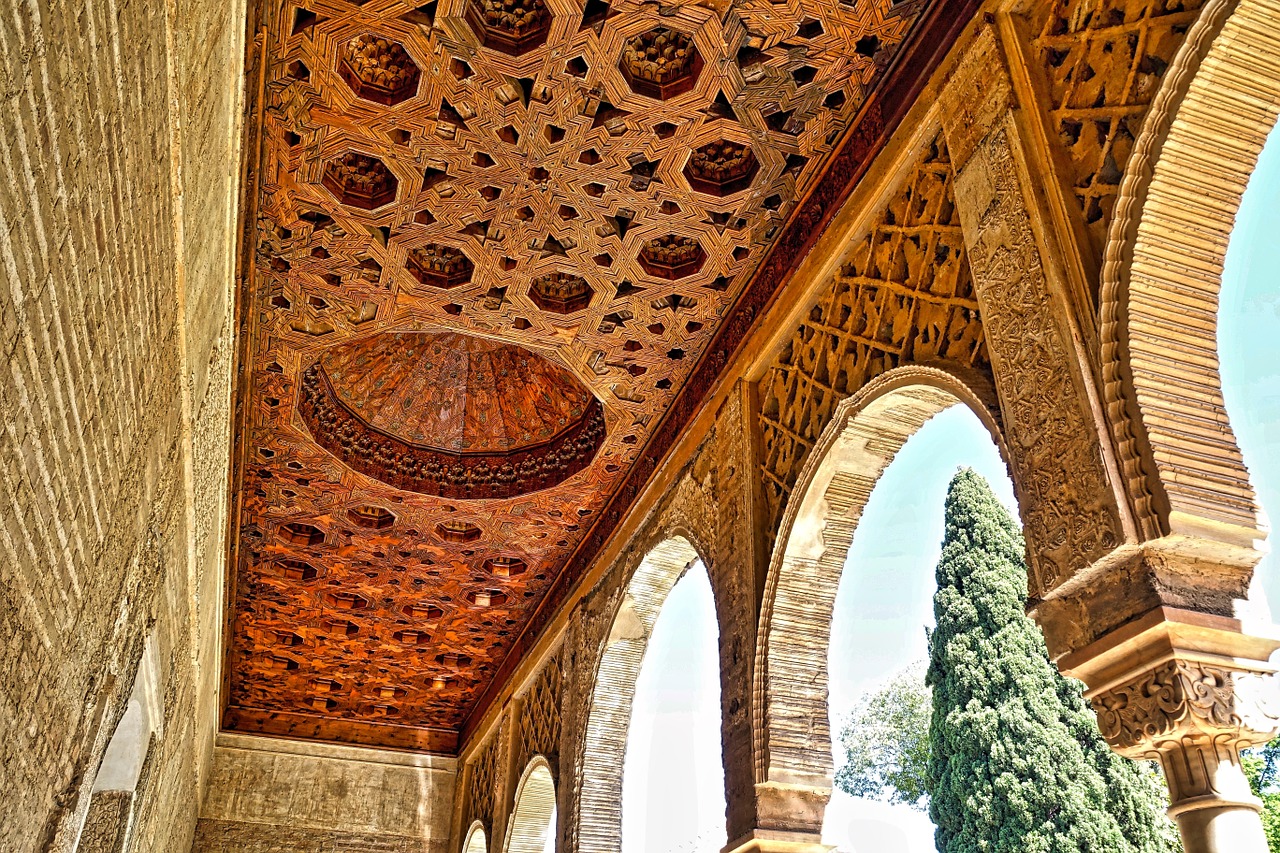 Alhambra, Lubos, Arkos, Maurų, Apdaila, Tinkavimo Darbai, Ispanų, Architektūra, Pastatas, Arabiškas