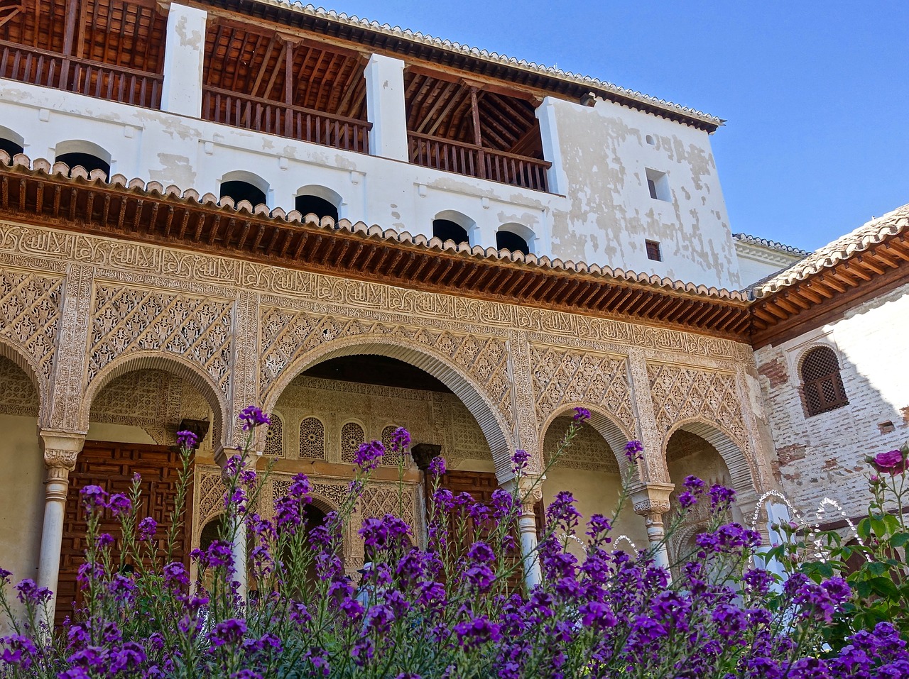 Alhambra, Arkos, Maurų, Apdaila, Tinkavimo Darbai, Ispanų, Architektūra, Pastatas, Arabiškas, Nemokamos Nuotraukos
