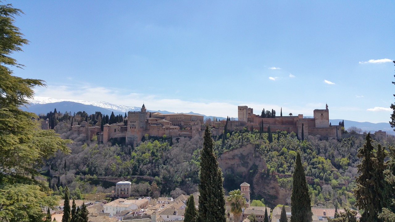 Alhambra, Calat Alhamra, Granada, Tvirtovė, Karališkasis, Orientyras, Pilis, Panorama, Nemokamos Nuotraukos,  Nemokama Licenzija