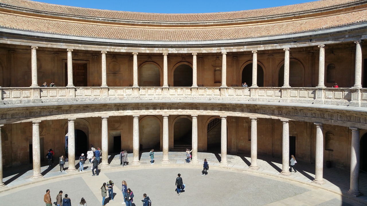Alhambra, Calat Alhamra, Granada, Tvirtovė, Karališkasis, Orientyras, Pilis, Panorama, Arkos, Nemokamos Nuotraukos