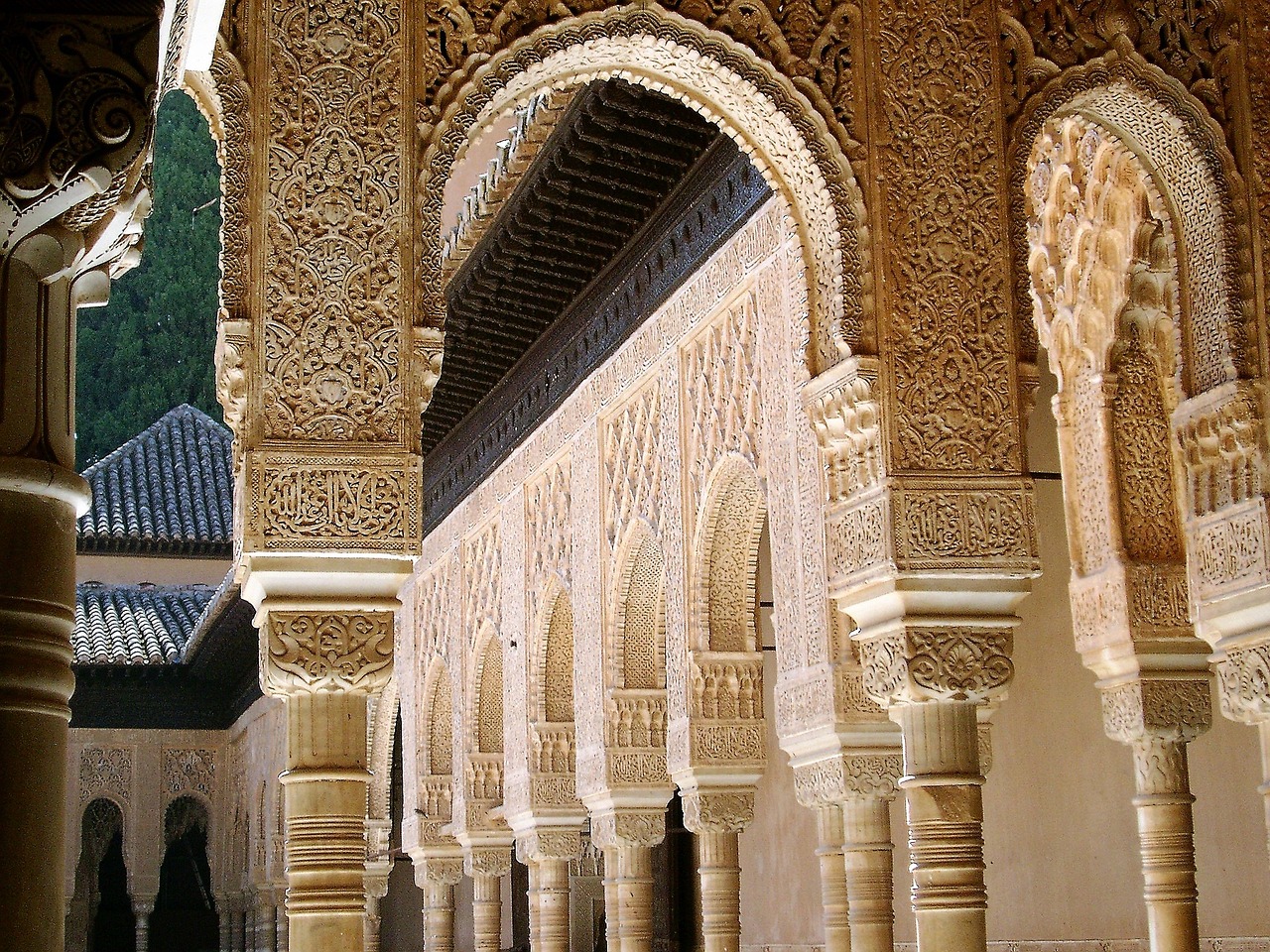 Alhambra, Granada, Andalūzija, Architektūra, Arabiškas, Arkos, Musulmono Menas, Nemokamos Nuotraukos,  Nemokama Licenzija