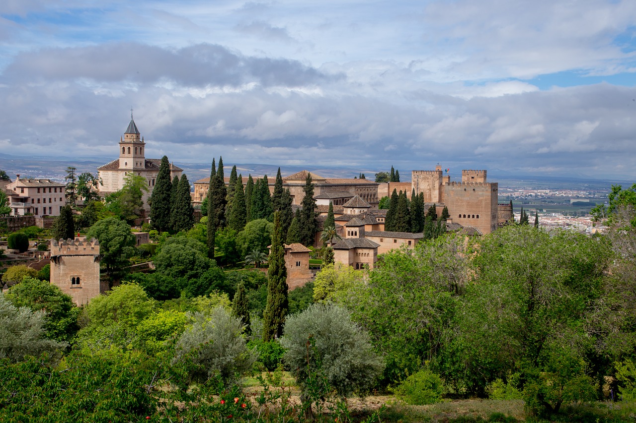 Alhambra, Granada, Alhambra, Paminklas, Architektūra, Andalūzija, Arabesque, Balinti, Kelionė, Peržiūros