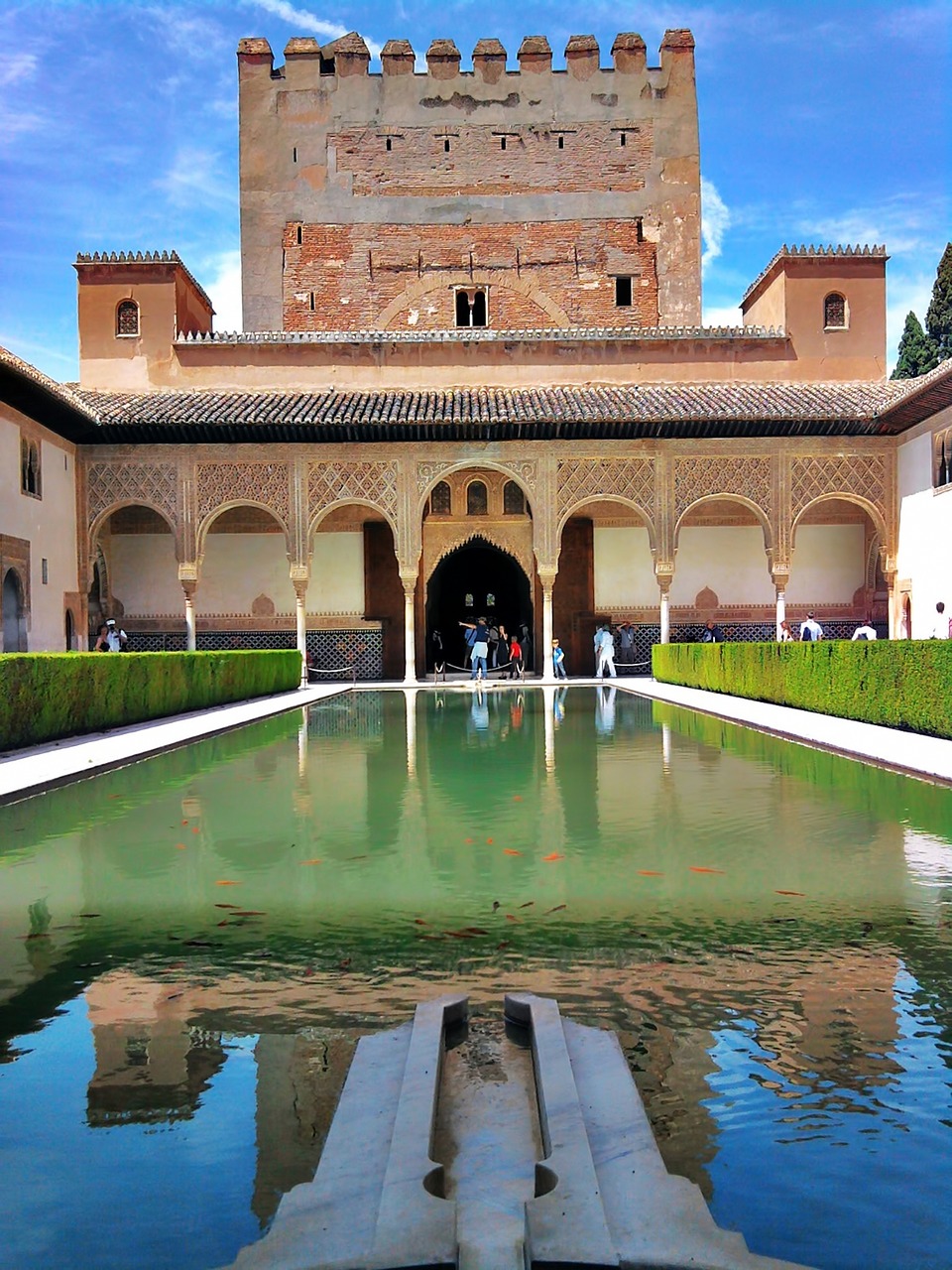Alhambra, Ispanija, Granada, Senovės, B, Maurų, Tradicinis, Viduramžių, Rūmai, Orientyras