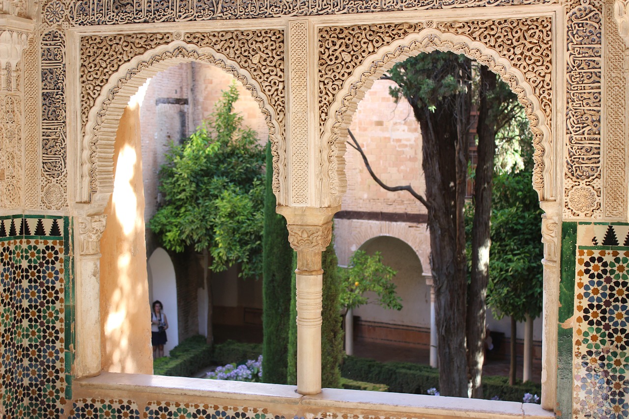 Alhambra, Langas, Vaizdas, Sodas, Pastatas, Turizmas, Rūmai, Tvirtovė, Granada, Andalūzija