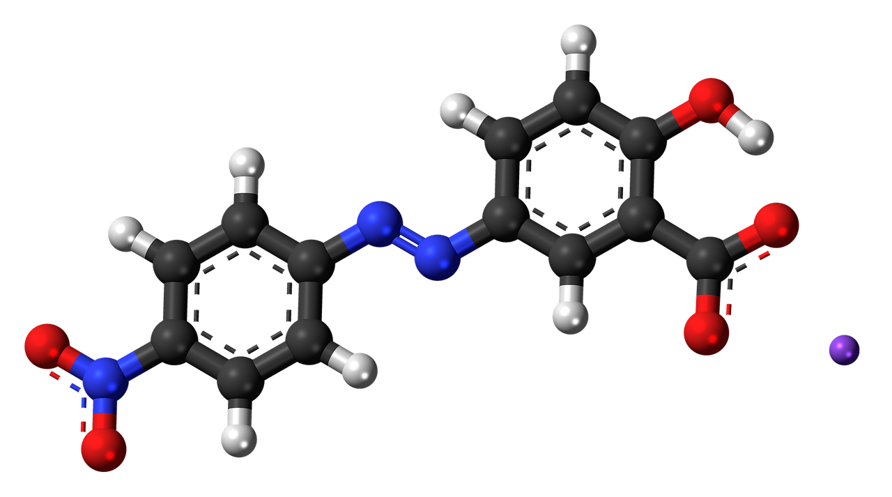 Alizarino Geltona, Azo Dažai, Molekulinė, Modelis, Struktūra, Chemija, Mokslas, Tyrimai, Atomai, Klijavimas