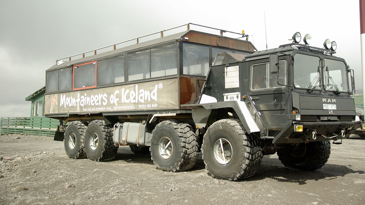 Visureigė Transporto Priemonė, Iceland, Sunkvežimis, Ledynai, Nemokamos Nuotraukos,  Nemokama Licenzija