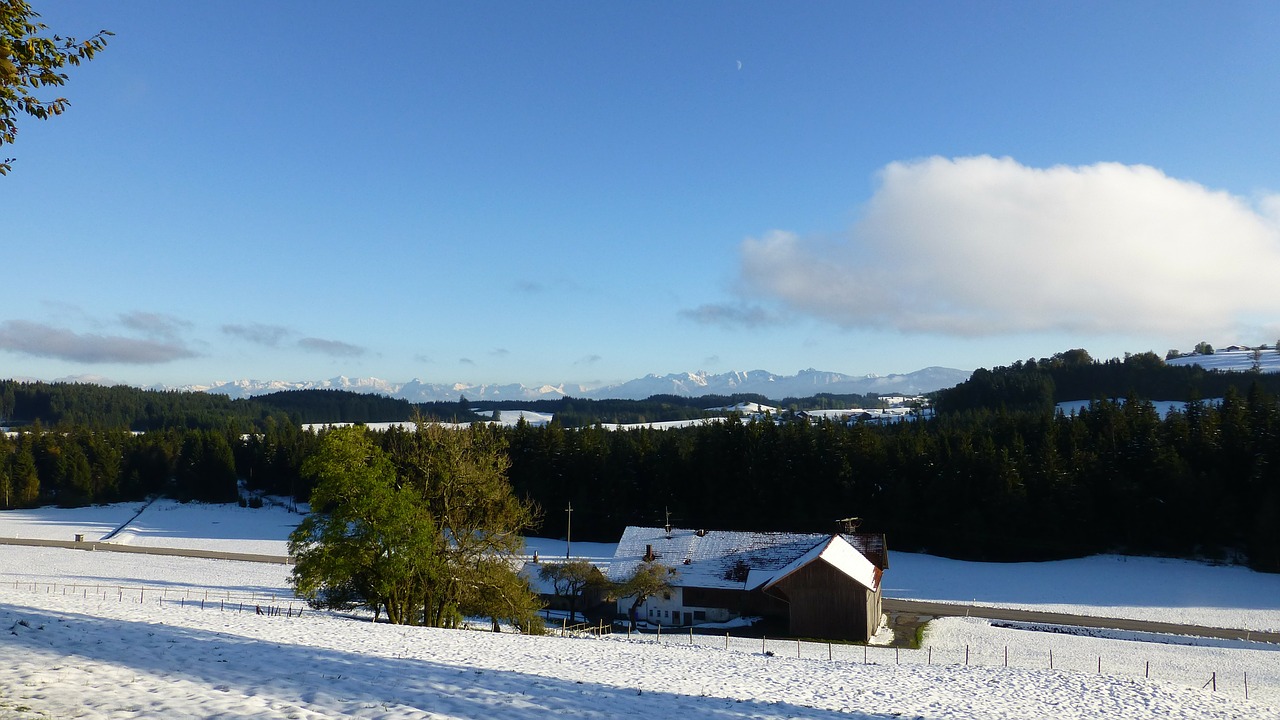 Allgäu, Žiemos Sprogimas, Sniegas, Kalnai, Panorama, Nemokamos Nuotraukos,  Nemokama Licenzija