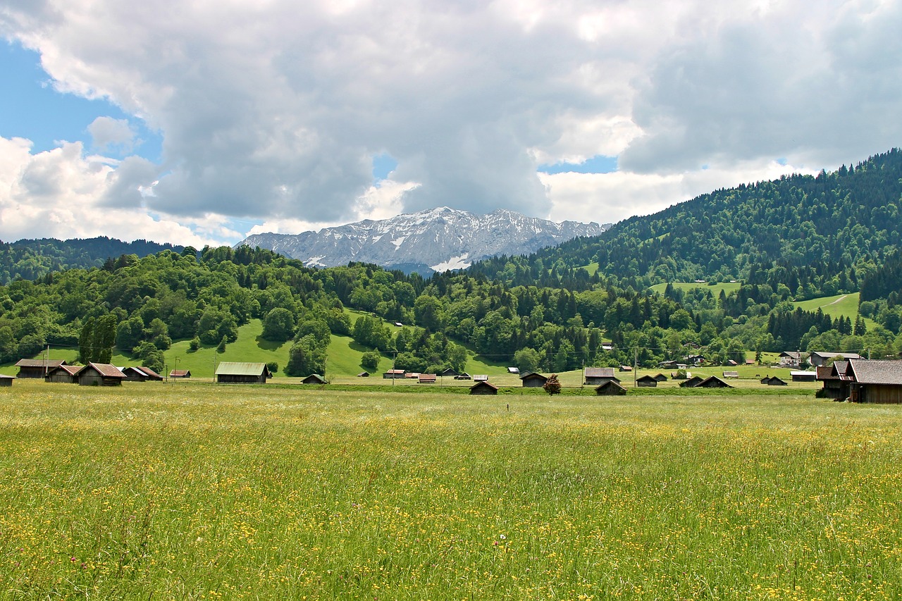 Allgäu,  Kraštovaizdis,  Pranešė,  Laukai,  Miškas,  Kalnai,  Allgäu Alpės,  Alpine,  Panorama,  Pobūdį