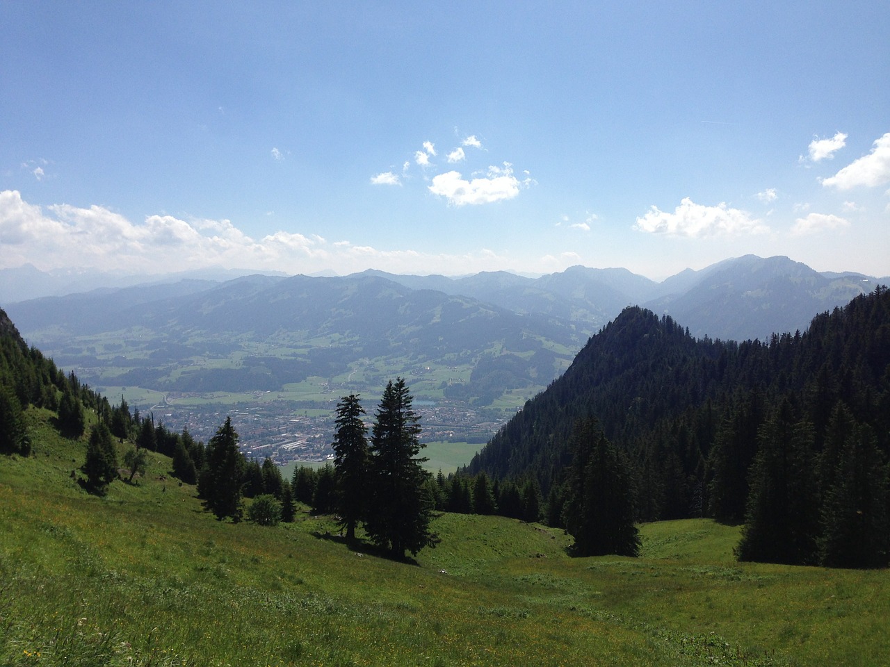 Allgäu, Alpių, Pilies Kalnas, Chirmė, Allgäu Alpės, Gamta, Kalnas, Panorama, Kraštovaizdis, Dangus