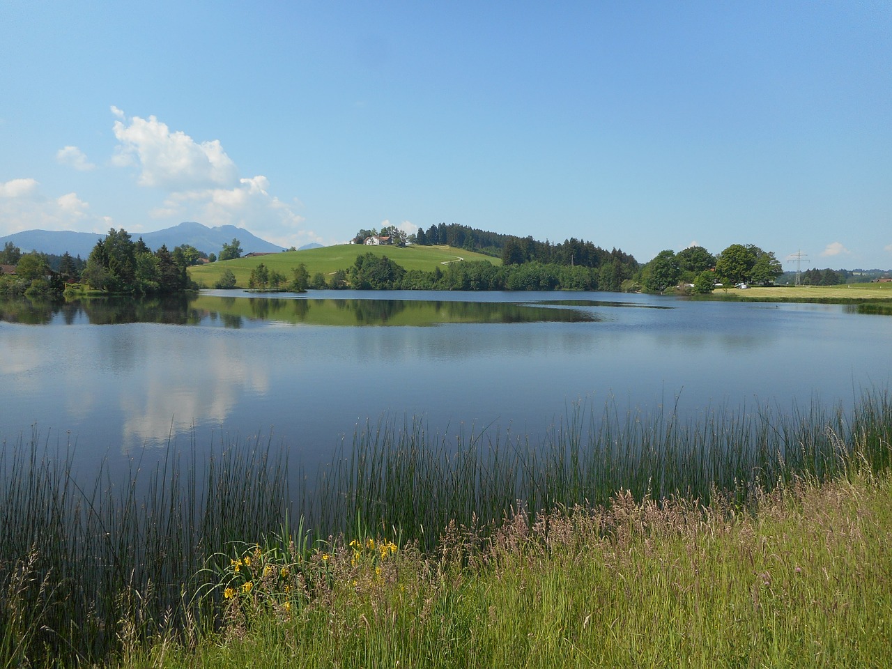 Allgäu, Ežeras, Vasara, Dangus, Vaizdas, Bavarija, Nemokamos Nuotraukos,  Nemokama Licenzija