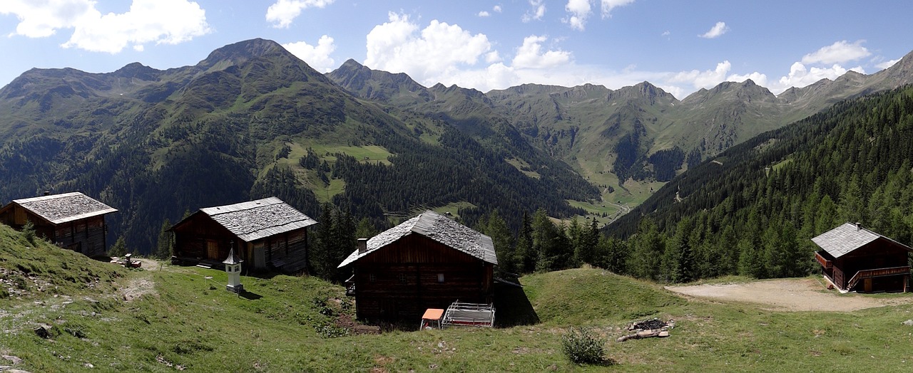 Alm,  Rytų Tyrol,  Kalnai,  Alpių Panorama,  Kraštovaizdis,  Alpių,  Namai,  Kotedžai, Nemokamos Nuotraukos,  Nemokama Licenzija