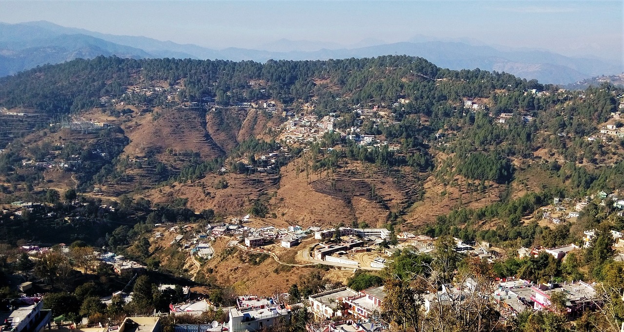 Almora, Uttarakhand, Indija, Kalno Stotis, Miestas, Himalajus, Aukštas, Aukštis, Kumaon, Dienos Šviesa