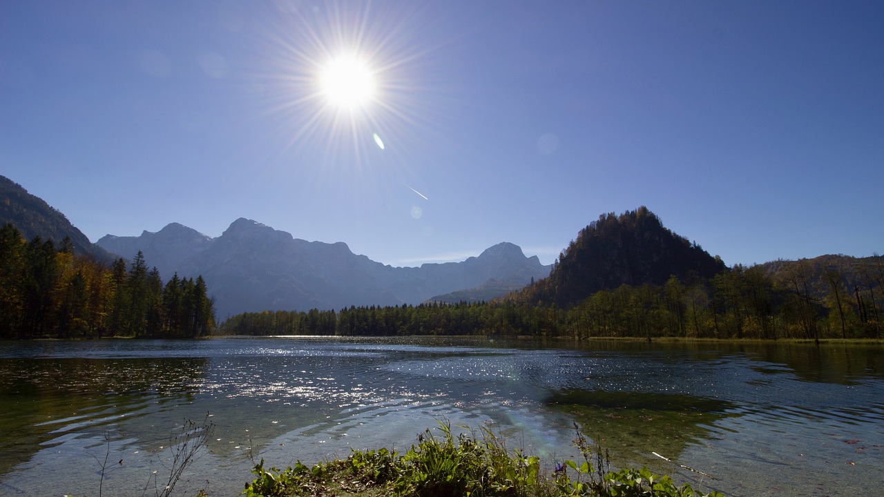 Almsee, Grünau, Aukštutinė Austrija, Rudens Nuotaika, Atgal Šviesa, Nemokamos Nuotraukos,  Nemokama Licenzija