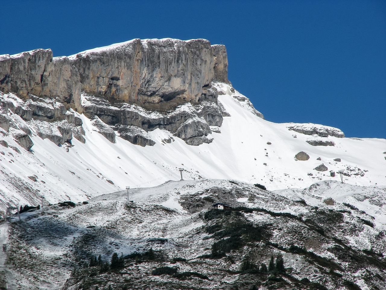 Alpių, Kleinwalsertal, Aukštas Ifen, Žiema, Kalnas, Sniegas, Austria, Dievo Lauko Plokščiakalnis, Kalnai, Aukšti Kalnai