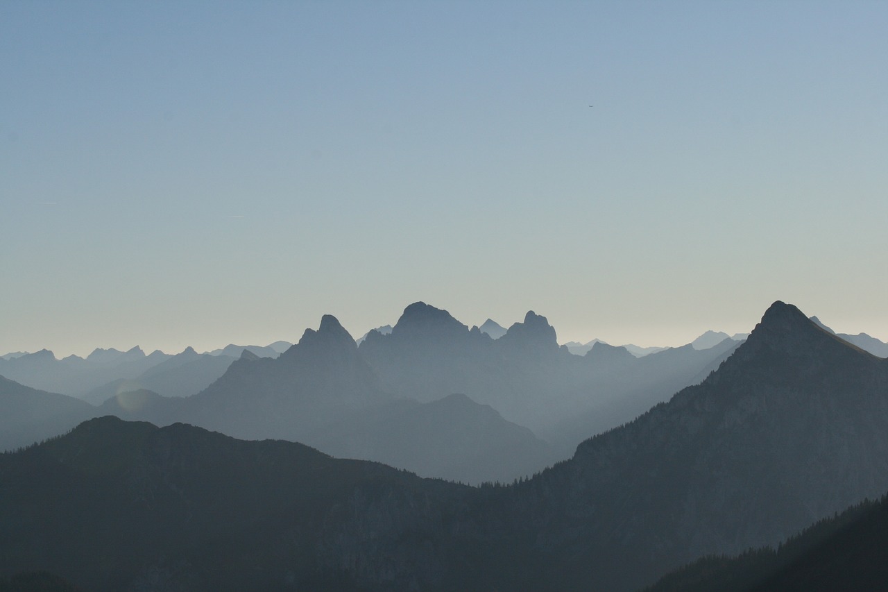 Alpių, Kalnų Viršūnių Susitikimas, Pano, Panorama, Morgenstimmung, Nemokamos Nuotraukos,  Nemokama Licenzija