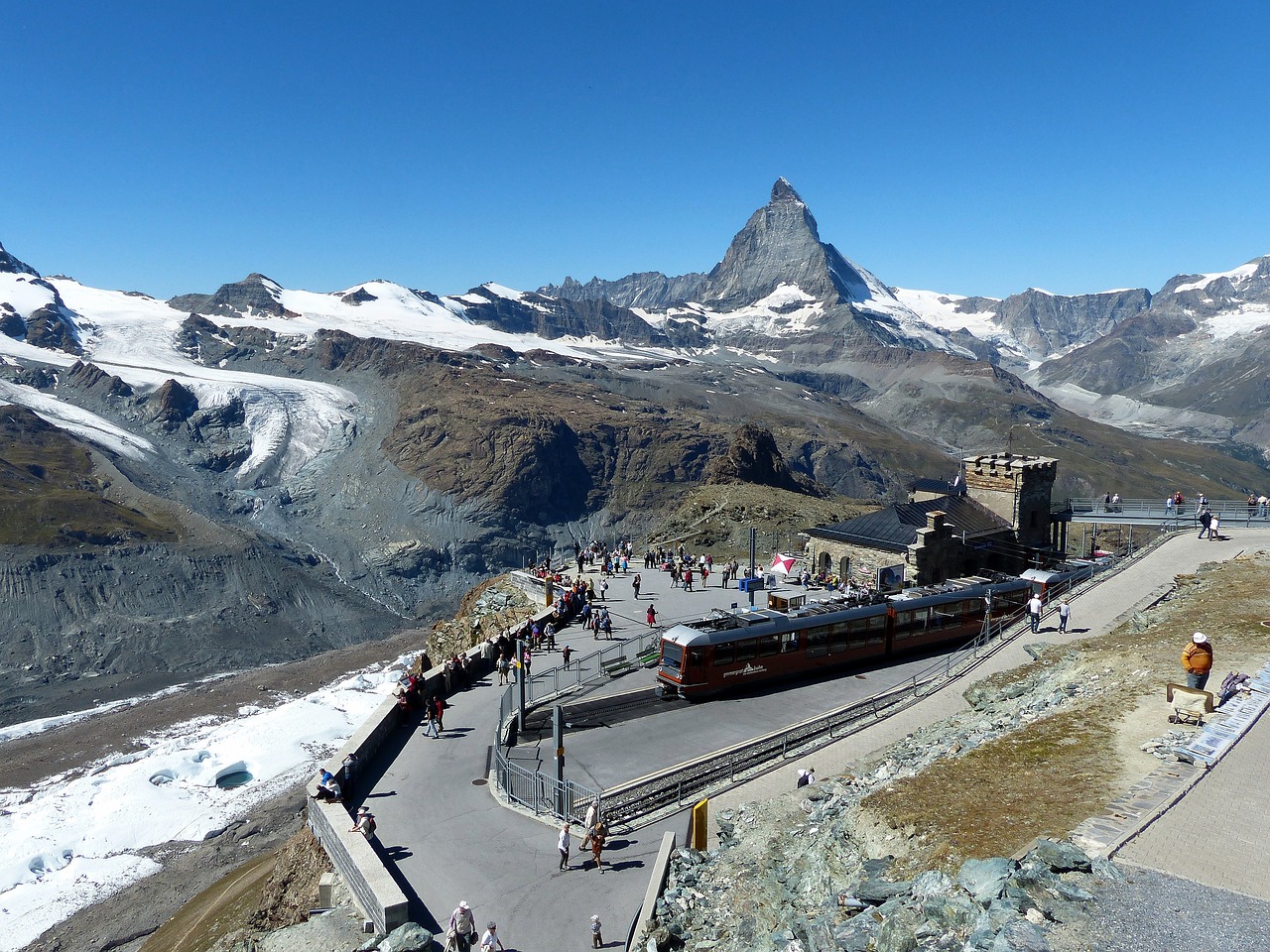 Alpių, Kalnai, Matterhorn, Gornergrat, Traukinys, Šveicarija, Nemokamos Nuotraukos,  Nemokama Licenzija