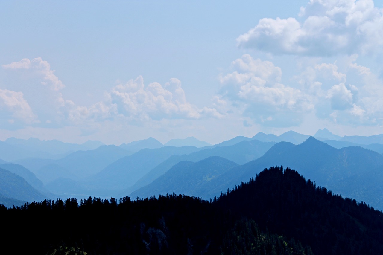 Alpių, Vokietija, Panorama, Kalnų Viršūnių Susitikimas, Atmosfera, Vaizdas, Perspektyva, Wank, Garmisch Partenkirchen, Kalnai