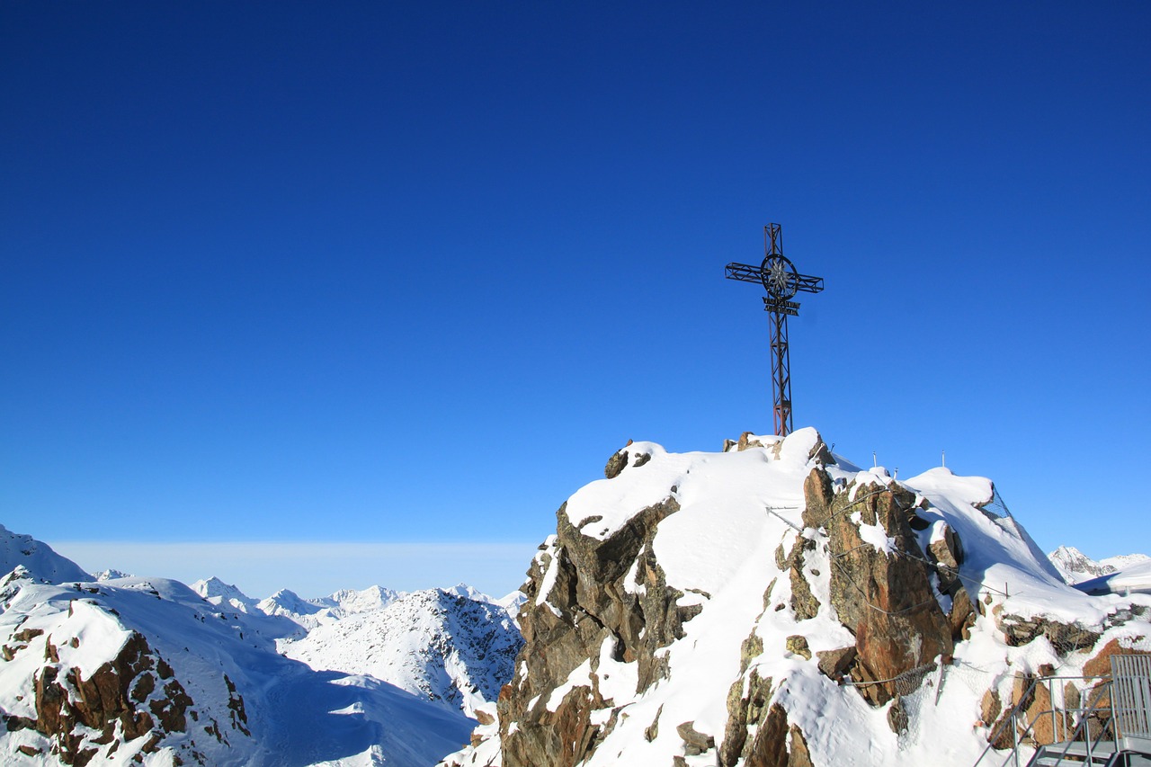 Alpių, Sniegas, Alpių Panorama, Viršūnių Susitikimas, Dangus, Mėlynas, Šventė, Rokas, Kalnai, Panoraminiai Vaizdai
