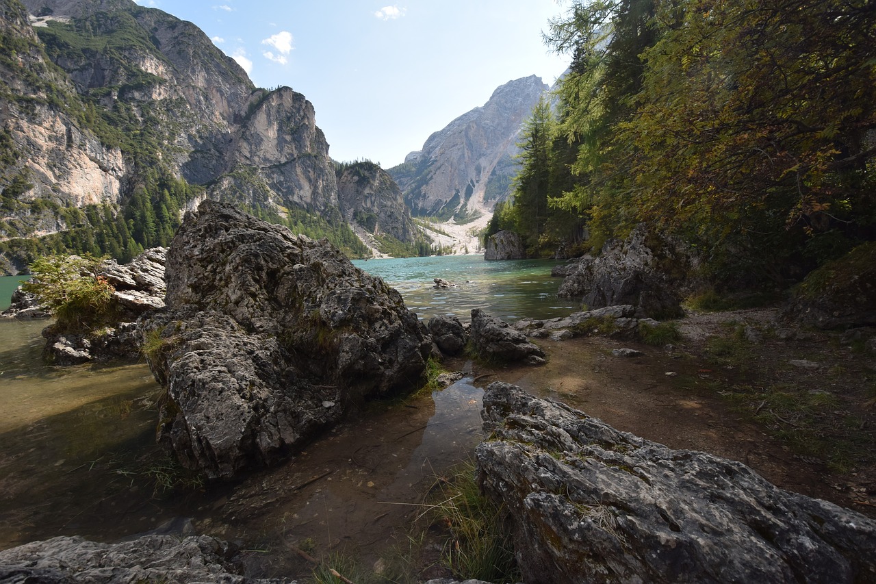 Alpių, Dolomitai, Kalnai, South Tyrol, Italy, Ežeras, Bergsee, Nemokamos Nuotraukos,  Nemokama Licenzija