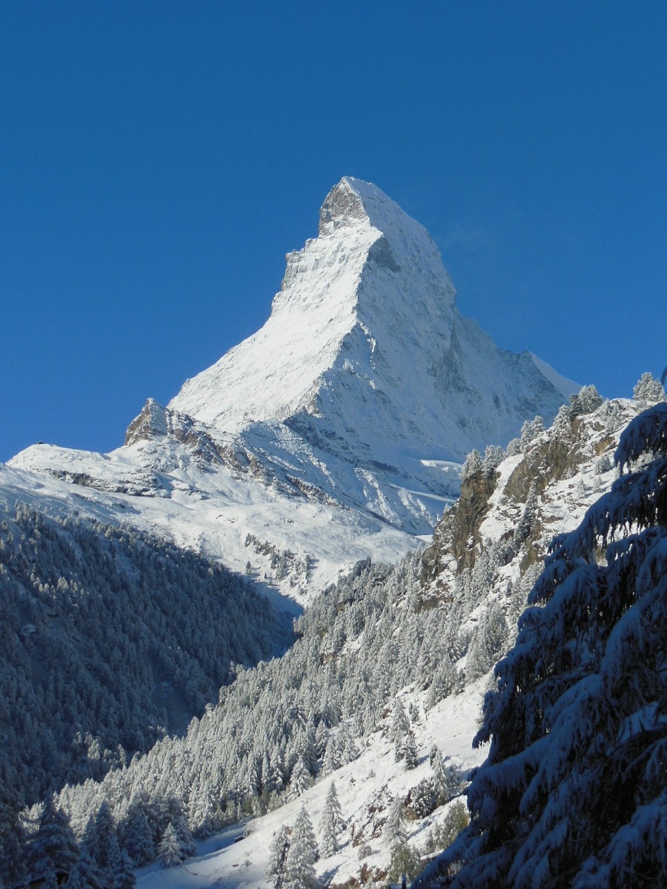 Alpių, Kalnas, Sniegas, Kraštovaizdis, Matterhorn, Zermatt, Alpinizmas, Šveicarija, Serija 4000, Nemokamos Nuotraukos