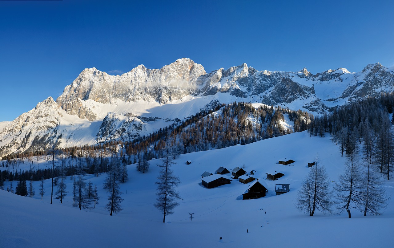 Alpių, Austria, Styria, Kalnai, Žiema, Sniegas, Nemokamos Nuotraukos,  Nemokama Licenzija